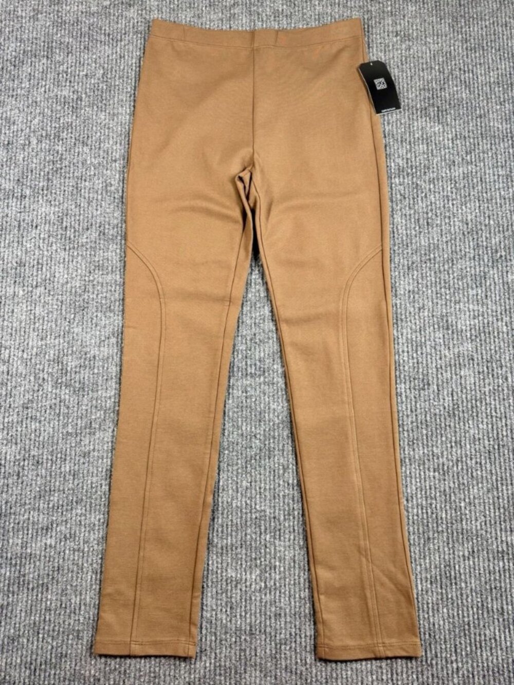 Clara Sun Woo Slim Rider Pants Size XS Camel Tan Pull On Ponte Slim Fit Leggings